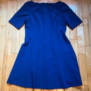 NWOT-Ann Taylor~Flared Dress~Size 14~Jewel Blue